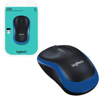 Logitech Wireless Optical Mouse M185 Blue