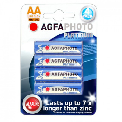 AGFA Alkaline AA 1.5V Batteries - Pack of 4