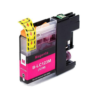 Cartridge compatible with Brother LC-123 Magenta