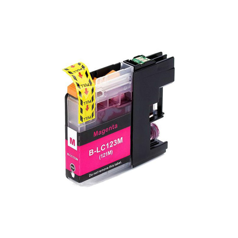 Cartridge compatible with Brother LC-123 Magenta