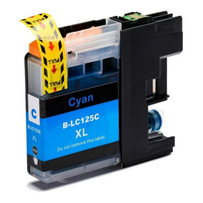 Cartridge compatible with Brother LC-125 XL Cyan