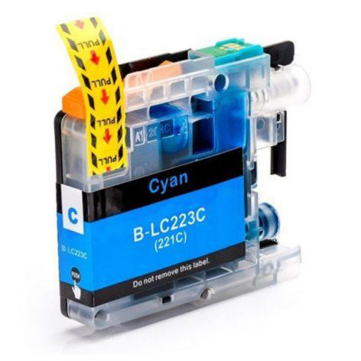 Cartridge compatible with Brother LC-223 Cyan