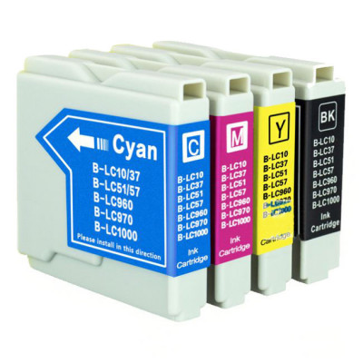 Cartridge compatible with Brother LC-970/1000 Cyan