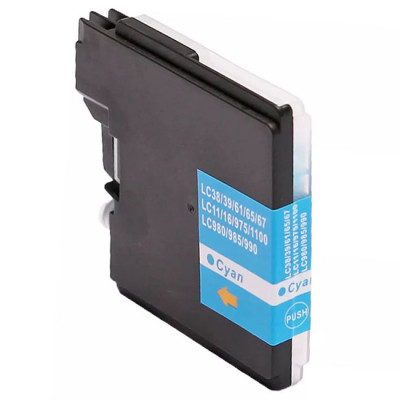 Cartridge compatible with Brother LC-980/1100 Cyan