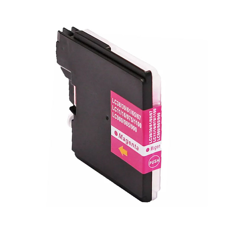 Cartridge compatible with Brother LC-980/1100 Magenta