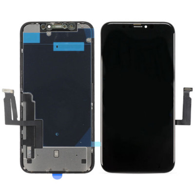 iPhone XR LCD Touchscreen Toshiba Unit - Black  (Factory standard)
