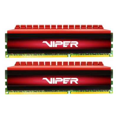 KIT DDR4 PATRIOT "VIPER 4"  16GB (2x8GB) 2400Mhz CL16 - RED - PV416G300C6K